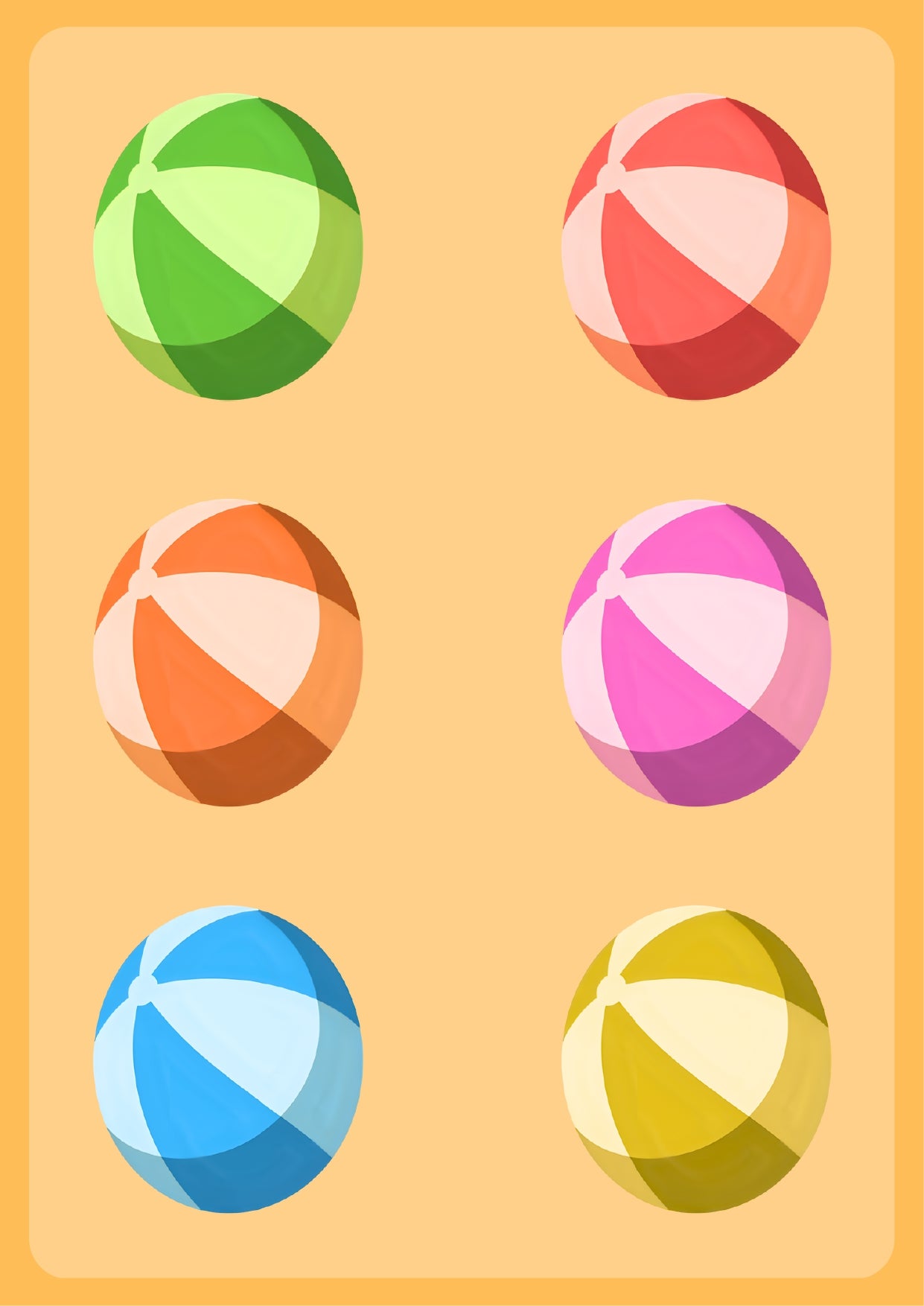 Tayka Matching (Ball Theme) - A4