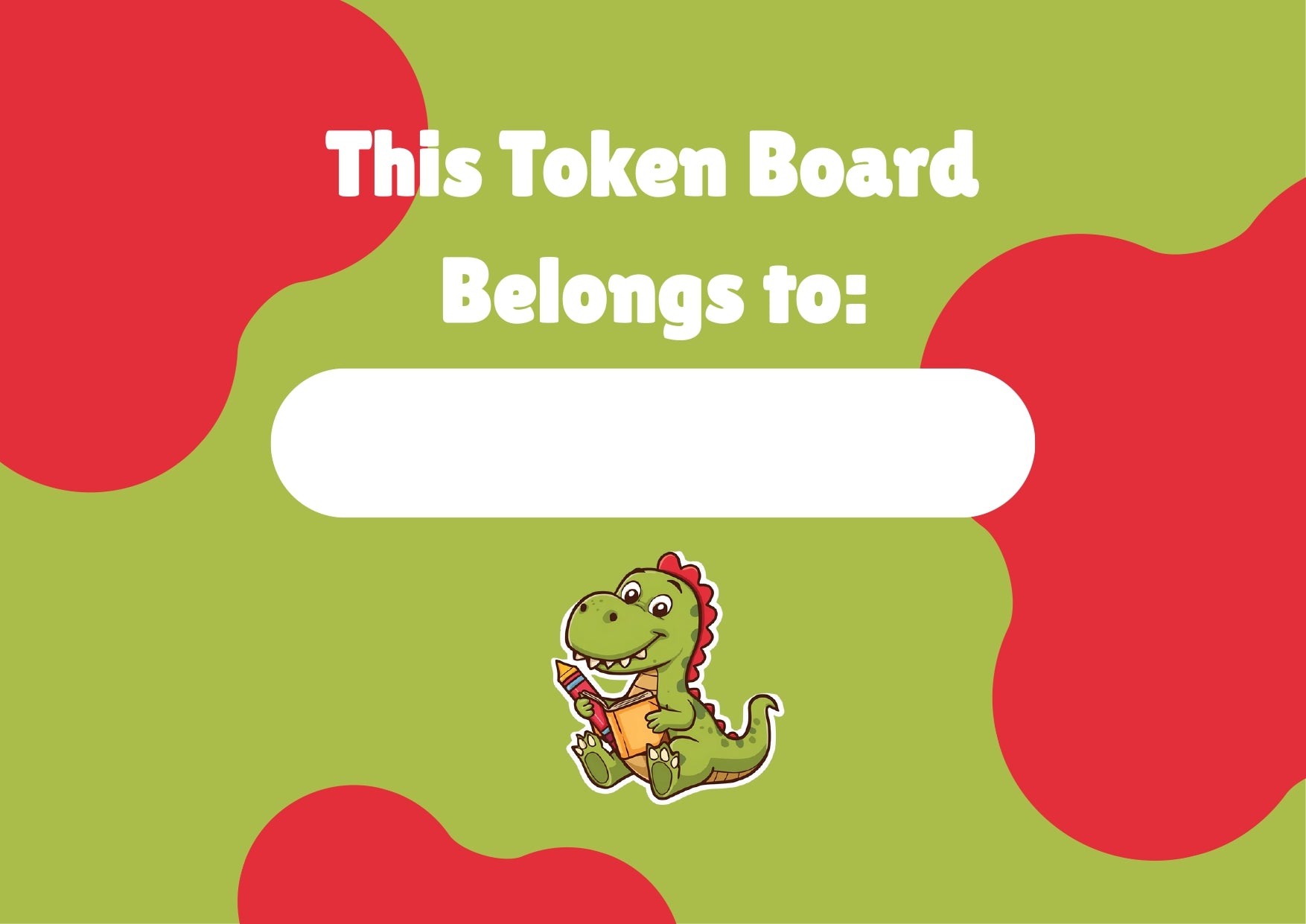 Tayka Token Board (Dinossaur Theme)